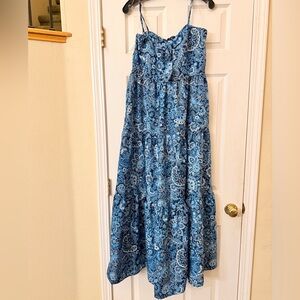 Trixxi Blue Paisley Maxi Dress